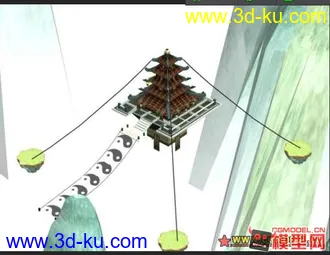 3D打印模型仙3锁妖塔的图片