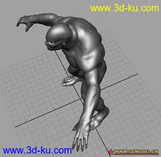 3D打印模型1个游戏里的巨人~满不错的的图片