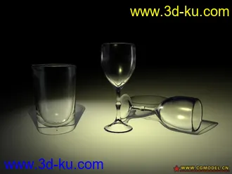 3D打印模型玻璃杯子maya材质的图片