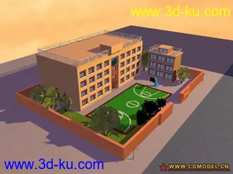 小蔡蔡的学校模型的图片