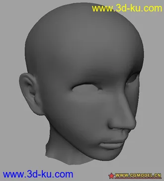 3D打印模型自己新做的女人头- -||的图片