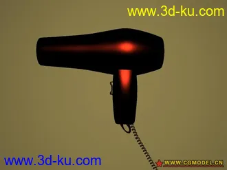 3D打印模型电吹风的图片