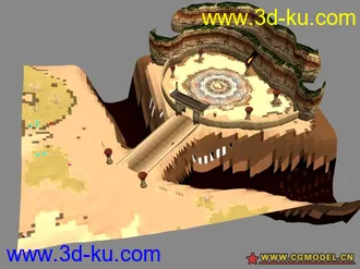 3D打印模型墨香场景系列之敦煌的图片