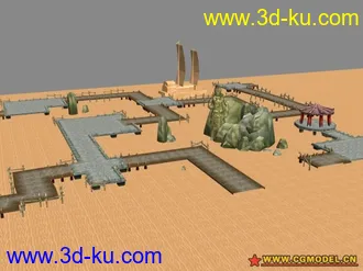 3D打印模型墨香场景系列之黄河的图片