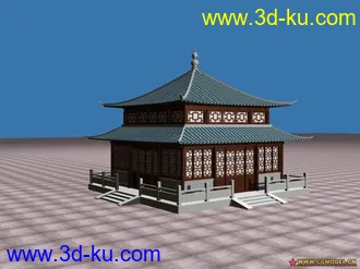3D打印模型以前做的古建的图片