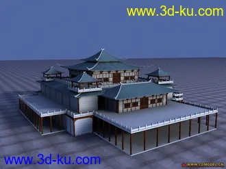 3D打印模型以前做的古建的图片