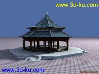 3D打印模型以前做的古建的图片