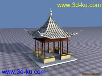 3D打印模型以前做的古建的图片