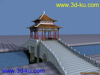 3D打印模型以前做的古建的图片