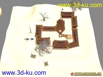 3D打印模型墨香场景系列之鸣沙山的图片