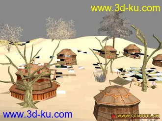 3D打印模型墨香场景系列之鸣沙山的图片