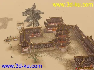 3D打印模型墨香场景系列之鸣沙山的图片