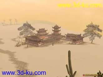 3D打印模型墨香场景系列之鸣沙山的图片