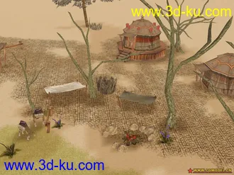 3D打印模型墨香场景系列之鸣沙山的图片