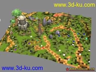 3D打印模型墨香场景系列之女神溪谷的图片