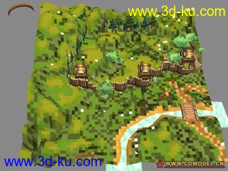 3D打印模型墨香场景系列之女神溪谷的图片