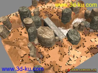 3D打印模型墨香场景系列之嵩山的图片
