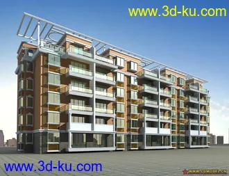 多年收集的多层住宅建筑模型的图片