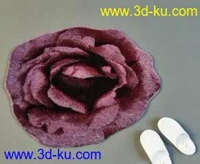3D打印模型卫浴组件（之十）一朵花、拖鞋的图片