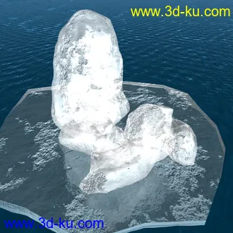 3D打印模型冰材质   maya2011的图片