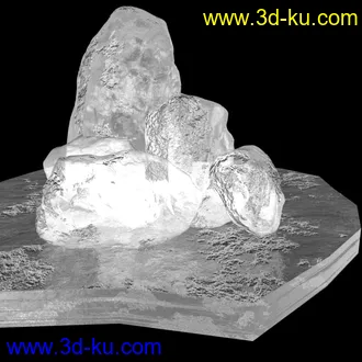 3D打印模型冰材质   maya2011的图片