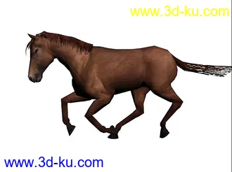 3D打印模型发一个自己做的马的动画 奔跑+走路的图片