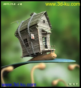 3D打印模型蜗牛的图片