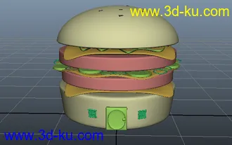 3D打印模型简单的卡通房子，新手刚开始学习。的图片