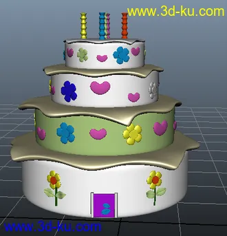 3D打印模型简单的卡通房子，新手刚开始学习。的图片