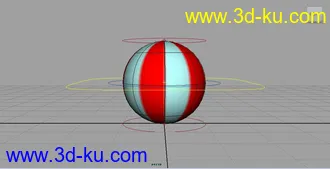 3D打印模型两个不一样的骨骼绑定球的图片