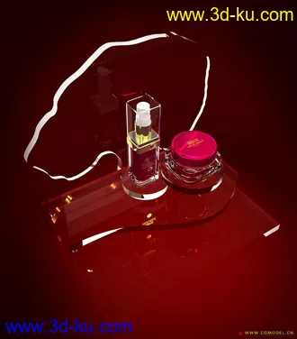 3D打印模型化妆品陈列的图片