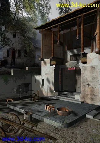 3D打印模型庭院的图片