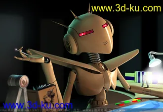 3D打印模型室内机器人的图片