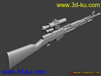 3D打印模型一把枪的图片