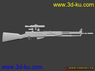 3D打印模型一把枪的图片