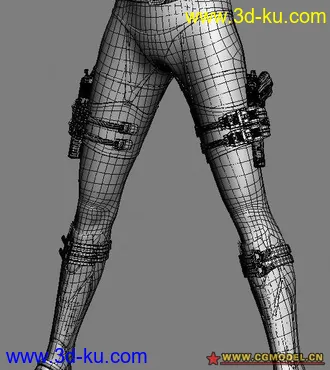 3D打印模型王氏《QIQI着装版》完整眼睛布线带盔甲的图片