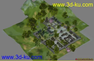 3D打印模型一个古代城市场景   个人认为很不错的。。。的图片