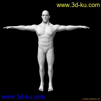 3D打印模型最近做的男人体素模的图片