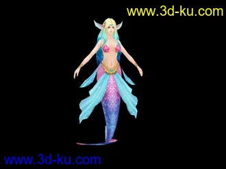 3D打印模型一条美人鱼（PS：西瓜来取吧）的图片