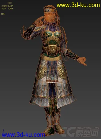 3D打印模型游戏人物 女人的图片