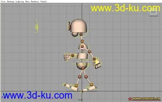 3D打印模型一个骷髅小人的图片