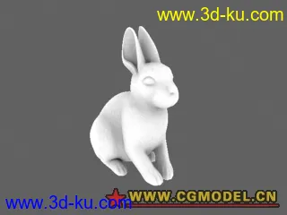 3D打印模型可爱的兔子一只的图片