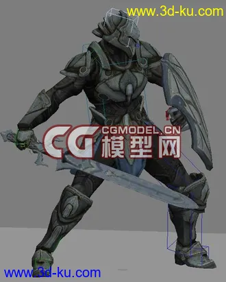 cs绑定2个高精度模型-无尽之剑模型下载（骨骼已绑定，还有动作）的图片