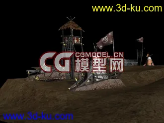 3D打印模型帝国部落场景附带贴图的图片