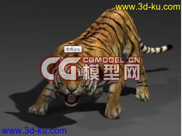 来只逼真的猛虎模型的图片1