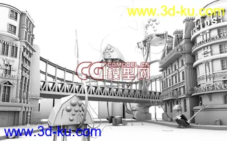 3D打印模型大型场景一枚的图片