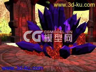 3D打印模型原野水晶城超大精细场景的图片