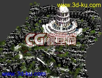 3D打印模型原野水晶城超大精细场景的图片
