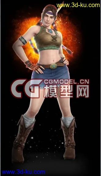 3D打印模型铁拳Julia Chang的图片