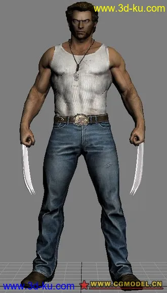 3D打印模型金刚狼第2款服装的图片